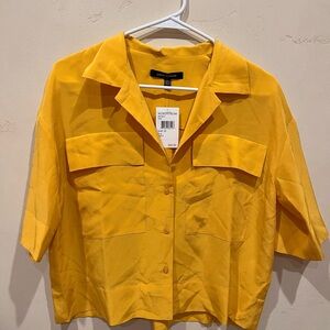 Judith & Charles Short Sleeve Collared Blouse